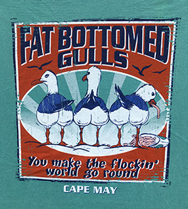 Fat bottomed gulls